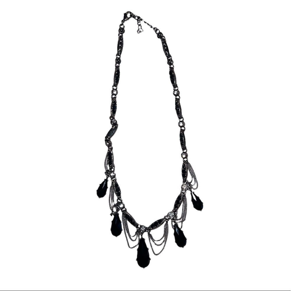 Black Bead Necklace
